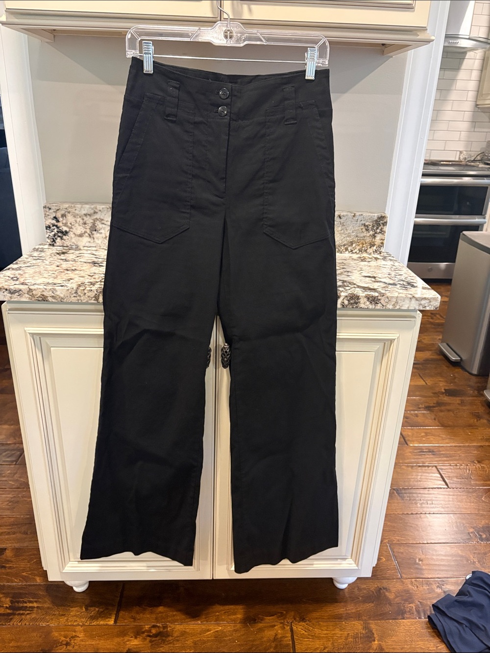 Mauve by Anthropologie “The Naomi”  Black High-Rise Wide-Leg Pants